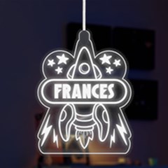 Personalized Space Name - LED Acrylic Ornament