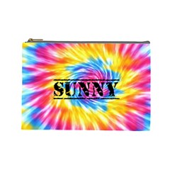 PERSONALIZED TIE DYE NAME 1 COSMETIC BAG (7 styles) - Cosmetic Bag (Large)