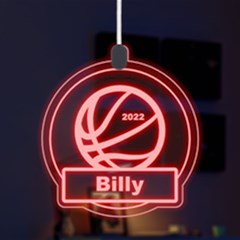 Personalized Sport Theme Basketball - LED Acrylic Ornament