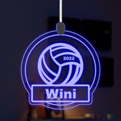 Personalized Sport Theme Volleyball - LED Acrylic Ornament