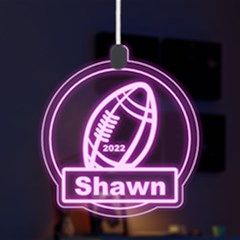 Personalized Sport Theme Football - LED Acrylic Ornament