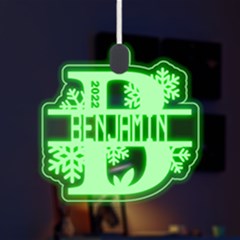 Personalized Alphabet B Name - LED Acrylic Ornament