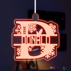 Personalized Alphabet D Name - LED Acrylic Ornament