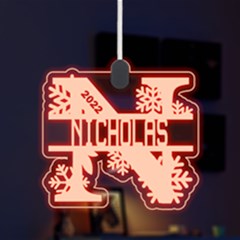 Personalized Alphabet N Name - LED Acrylic Ornament
