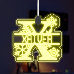 Personalized Alphabet X Name - LED Acrylic Ornament