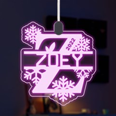 Personalized Alphabet Z Name - LED Acrylic Ornament