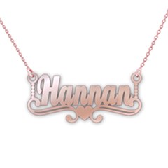 Personalized Name Love Yourself - 925 Sterling Silver Name Pendant Necklace