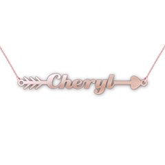 Personalized Arrow Love Name - 925 Sterling Silver Name Pendant Necklace