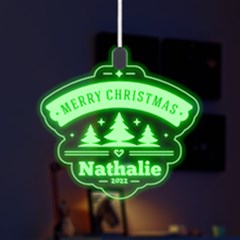Personalized Xmas Tree Sign - LED Acrylic Ornament