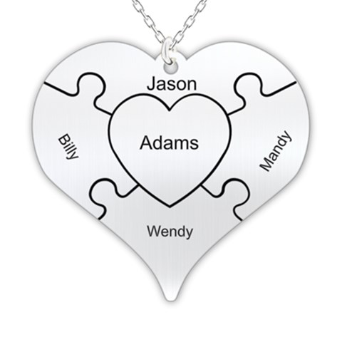 Personalized Puzzle Heart By Oneson Front