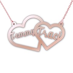 Personalized Speak Love - 925 Sterling Silver Name Pendant Necklace