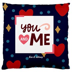 Love Type - Large Cushion Case (One Side)