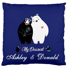Personalized Couple Lover Name - Large Cushion Case (One Side)