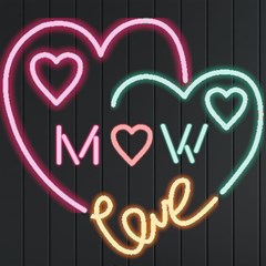 Personalized Love Heart Couple Initial - Neon Signs and Lights