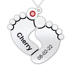 Personalized Baby Birth Name - 925 Sterling Silver Pendant Necklace