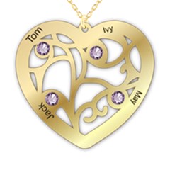  Personalized 4Heart - 925 Sterling Silver Pendant Necklace