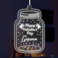 Personalized Name Snow Globe Love - LED Acrylic Ornament