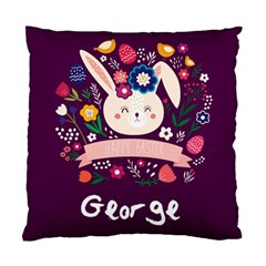 Personalized Easter Rabbit Name - Standard Cushion Case (One Side)