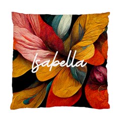 Personalized Spring Floral Name - Standard Cushion Case (One Side)
