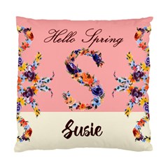 Personalized Spring Easter Floral Initial Name - Standard Cushion Case (One Side)
