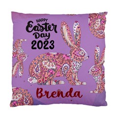 Personalized Happy Easter Day Bunny Rabbit Name - Standard Cushion Case (One Side)