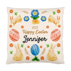 Personalized Easter Bunny Rabbit Name - Standard Cushion Case (One Side)