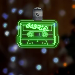 Personalized Name Audio Tape - Multicolor LED Acrylic Ornament