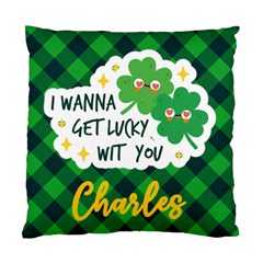 Personalized St Patricks Day character Name - Standard Cushion Case (One Side)