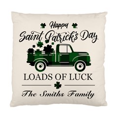 Personalized St Patricks Day Trucker Family Name - Standard Cushion Case (One Side)