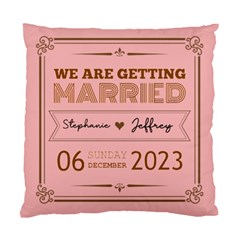 Personalized Wedding Name - Standard Cushion Case (One Side)