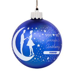 Personalized Couple Valentine Name - LED Glass Sphere Ornament