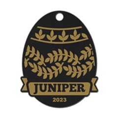 Personalized Name Easter Egg Pattern 13 - Wood Ornament