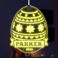 Personalized Name Easter Pattern 5 - LED Acrylic Ornament