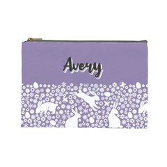 Personalized Name Easter Bunny - Cosmetic Bag (Large)