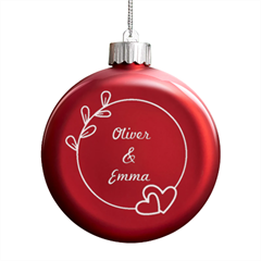 Love - LED Glass Round Ornament
