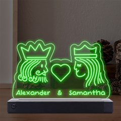 Personalized Name King and Queen - LED Acrylic Message Display