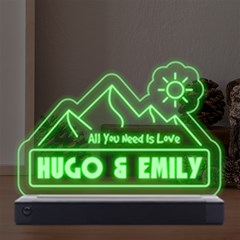 Personalized Mountain Graphic - LED Acrylic Message Display