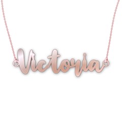 Personalized Name - 925 Sterling Silver Name Pendant Necklace
