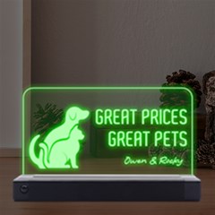 Personalized Pets Any Text - LED Acrylic Message Display