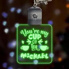 Personalized You are my Cup of Tea Name - Multicolor LED Acrylic Ornament
