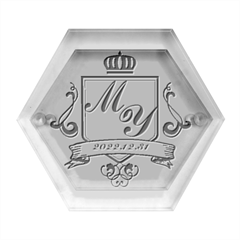 Personalized Initial Wedding Name - Hexagon Wood Jewelry Box