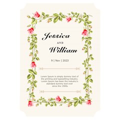 Wedding card - Invitation Card 5  x 7  (Ticket)