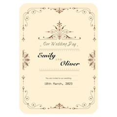 Wedding Card Design - Invitation Card 5  x 7  (Rounded)