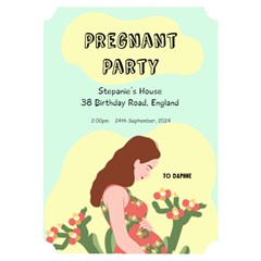 Happy Pregnant - Invitation Card 5  x 7  (Ticket)