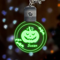 Personalized Name Halloween - Multicolor LED Acrylic Ornament
