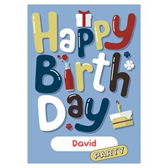 Birthday - Invitation Card 5  x 7 