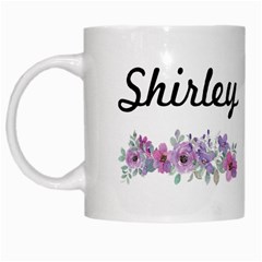 Personalized Flower Name - White Mug
