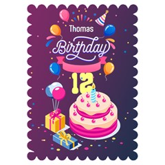 birthday - Invitation Card 5  x 7  (Scallop)