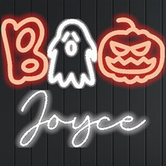 Personalized Happy Halloween Name - Neon Signs and Lights