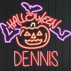 Personalized Halloween Couple Name - Neon Signs and Lights